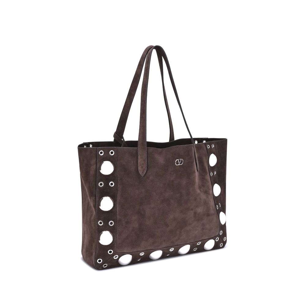 Valentino Garavani Schultertasche aus Kalbshaut Bos Taurus in Braun